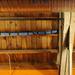Computer system cables are bundled and woven through the ceiling beams at HookLogic. Melanie Maxwell I AnnArbor.com